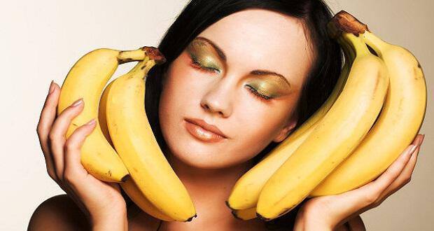 μάσκα προσώπου μαλλιών μπανάνα
